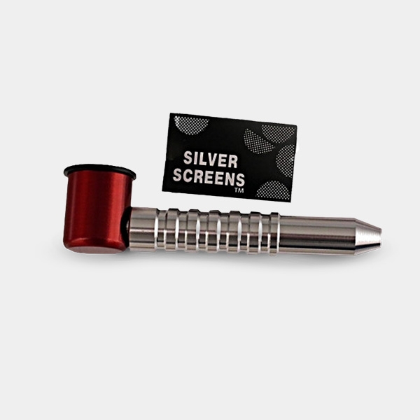 Visualizzazione Kit pipa con retine in metallo per fumatori.