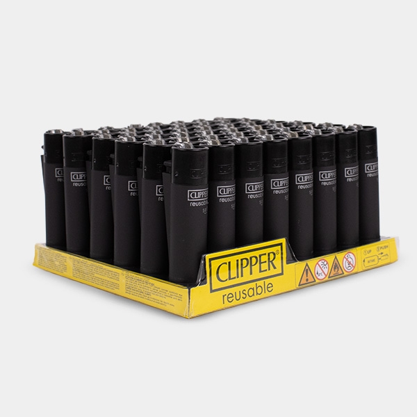 Accendino Clipper Soft Touch Black