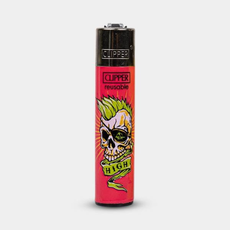 Clipper Skull Mix con accendini e posacenere - GB The Green Brand