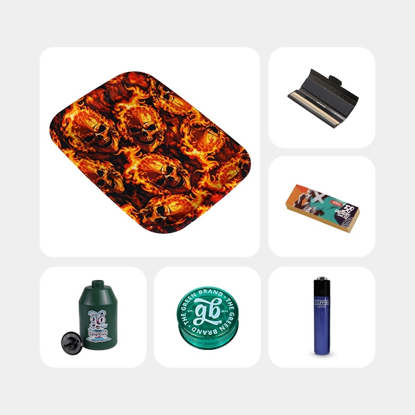 Visualizzazione Kit Burning Skulls con Accessori - GB The Green Brand