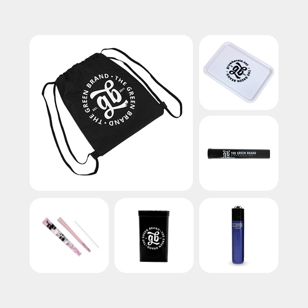 Visualizzazione Kit Welcome GB con Accessori per la Cannabis