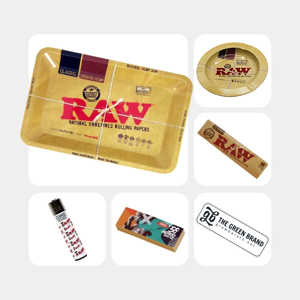 Visualizzazione Kit RAW composto da accessori unici - GB The Green Brand