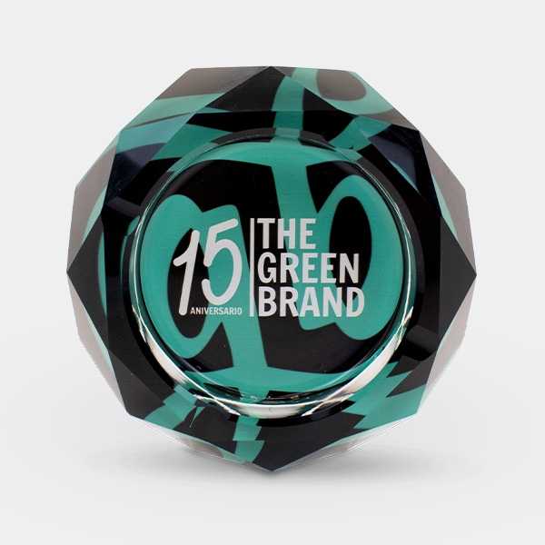 Visualizzazione Posacenere in vetro con custodia GB 15° Anniversario