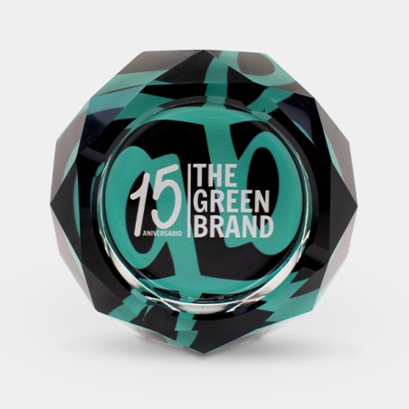 Posacenere in vetro con custodia GB 15° Anniversario