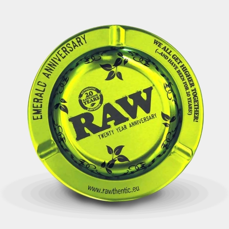 Posacenere Raw Metal Emerald, foto frontale