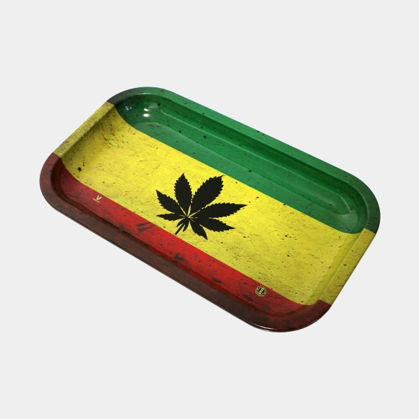 Vassoio in metallo rasta