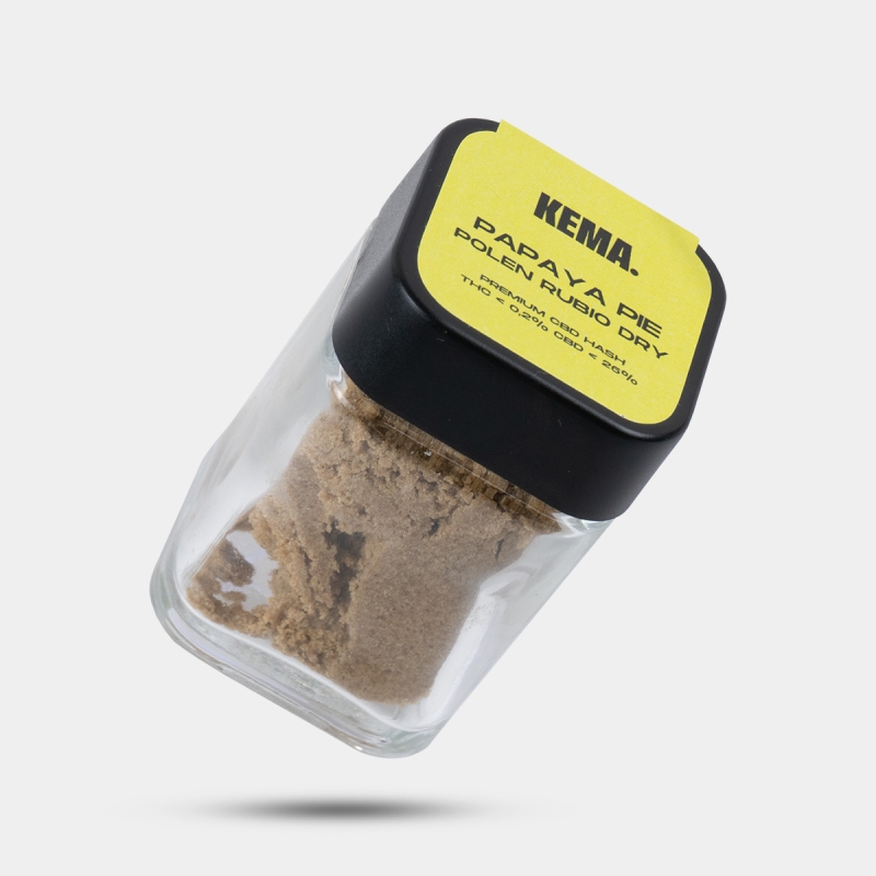 Hash CBD Polonia Rubio Dry 'Papaya Pie' KEMA barattolo 15g