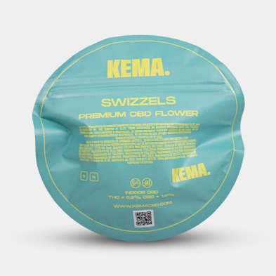 Fiori Swizzels Cali 2g / 5g CBD KEMA confezione retro