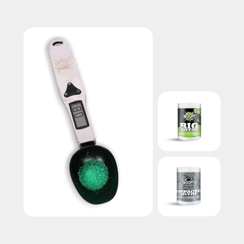 Visualizzazione Kit ingrasso con bilancia a cucchiaio per Boom Nutrients