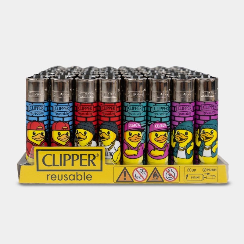 Accendino ricaricabile Clipper Cuack Style - Design con anatre