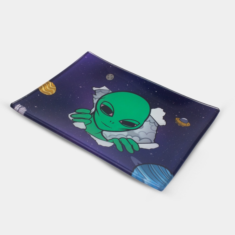 Kit Alien | Bong, fiori di CBD e vassoio GB